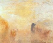 约瑟夫玛罗德威廉透纳 - Sunrise, with a Boat between Headlands